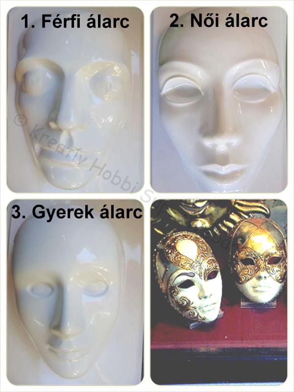 Gipszkiöntő - maszkok I.