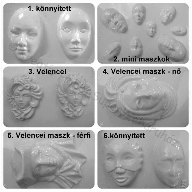 Gipszkiöntő - maszkok II.
