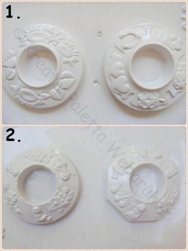 Gipszkiöntő - mécsestartók