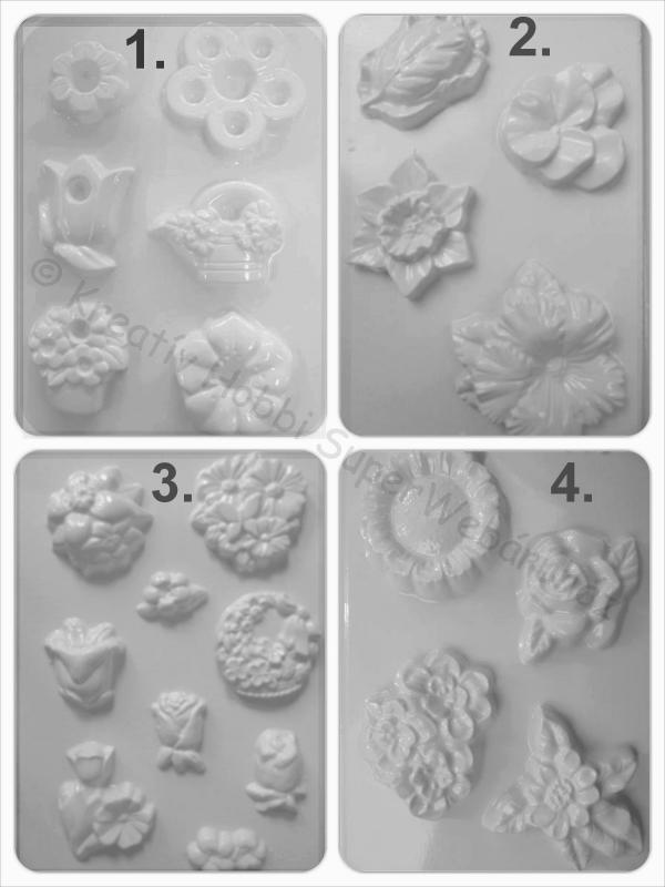 Gipszkiöntő - virág I.