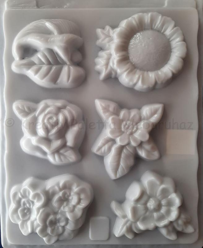 Gipszkiöntő - virágok