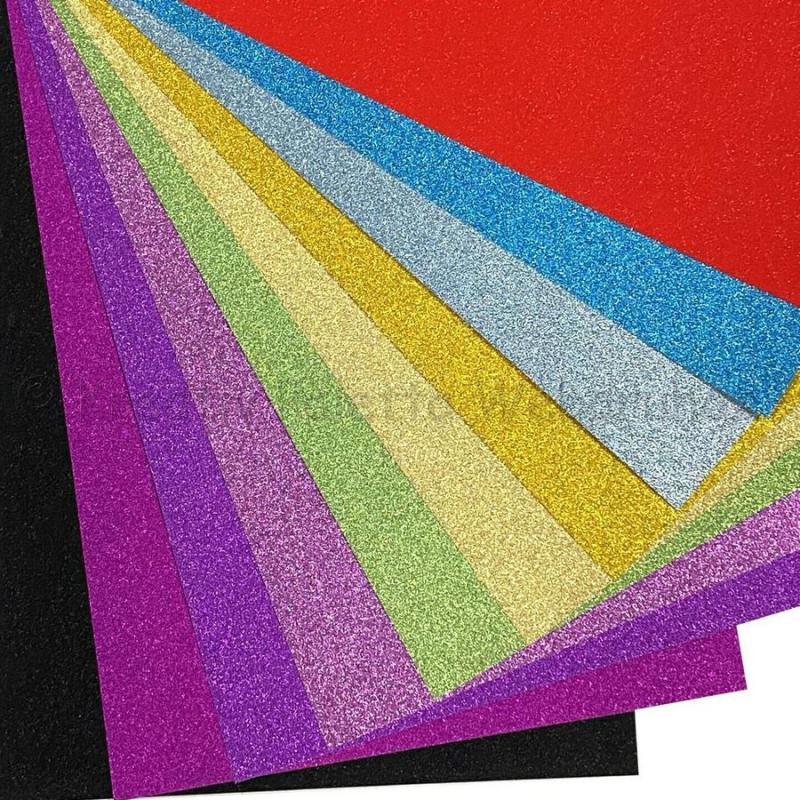 Glitteres dekorkarton A/4 250 g