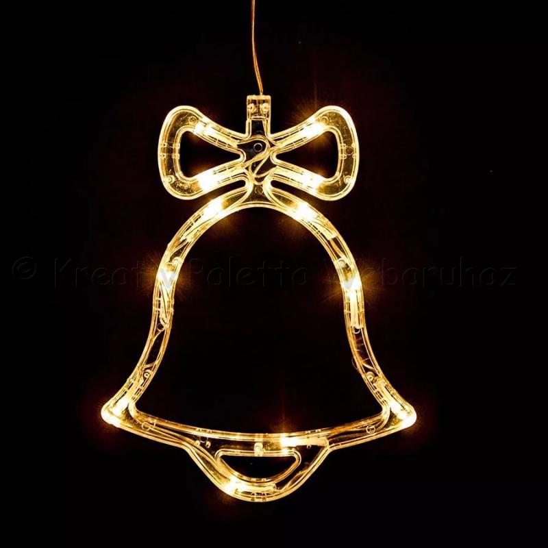 Harang világító dísz elemes 16 × 20 cm 12 LED