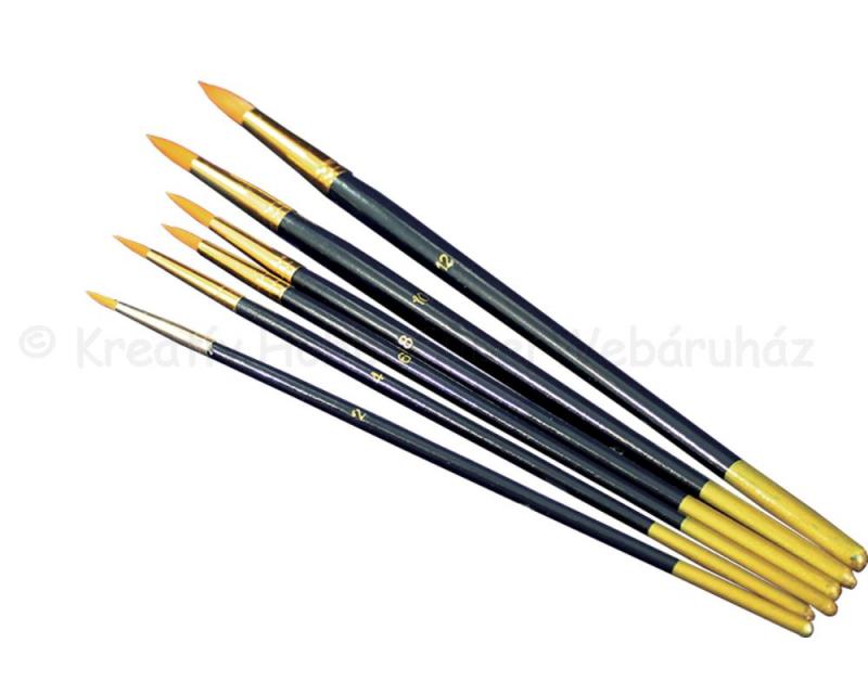 Hegyes ecsetkészlet 6 részes