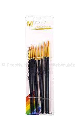 Hegyes ecsetkészlet 8 részes, 8-ig