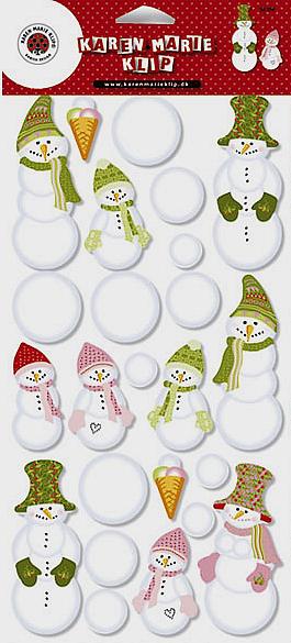 Hóember család - kivágott formák