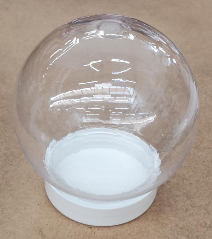 Hógömb dekorálható, 8 cm