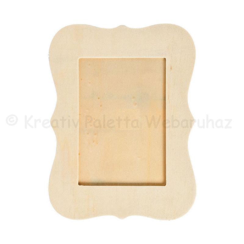 Hullámos fa képkeret 20,5 x 15,5 cm