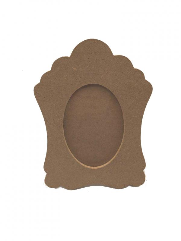 Hullámos szélű MDF képkeret 12 x 17 cm