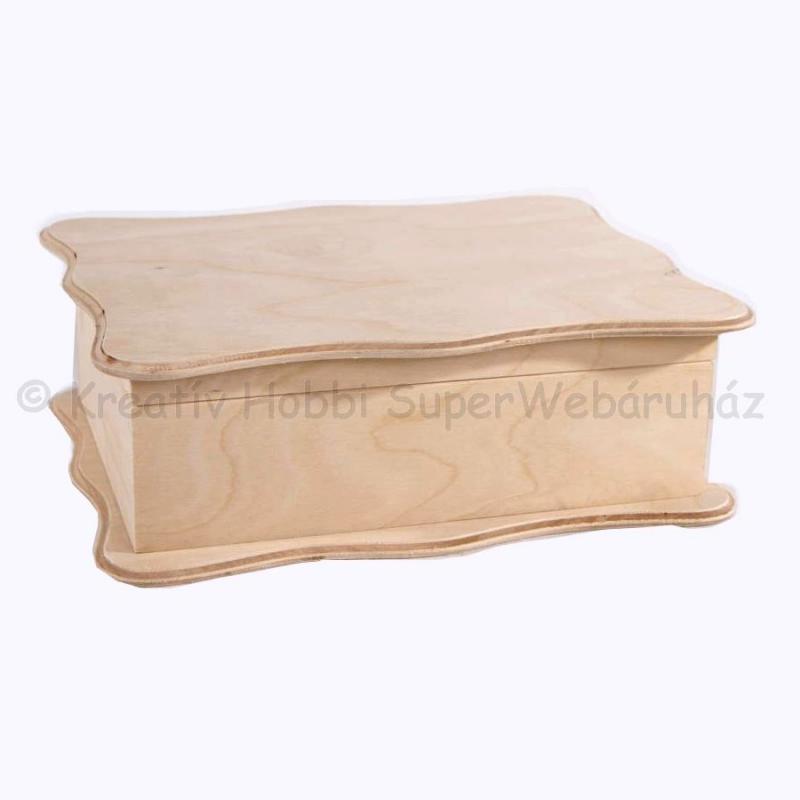 Hullámos tetejű doboz  28 x 21 x 9 cm