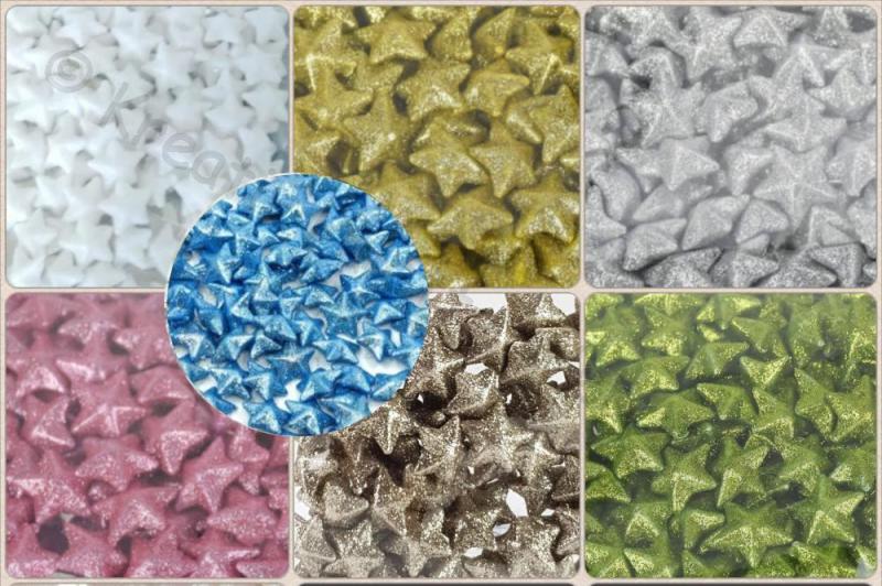 Hungarocell (polisztirol) csillag 2 cm, 20 db/cs - csillámos