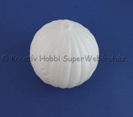 Hungarocell (polisztirol) gömb,  hosszanti csíkos