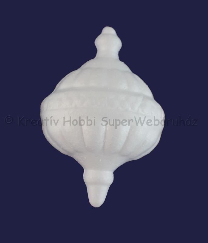 Hungarocell (polisztirol) gömb, klasszikus karácsonyfadísz