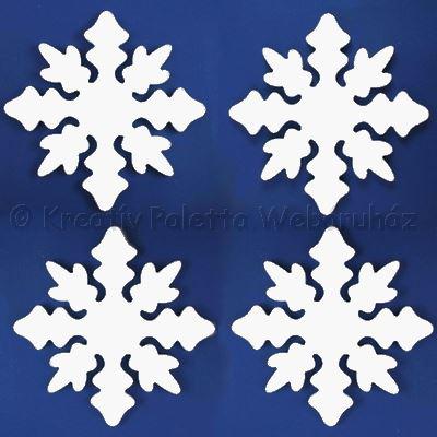 Hungarocell (polisztirol) hópehely 5 cm, 18 db/cs