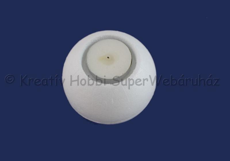 Hungarocell- polisztirol mécsestartó gömb 8 cm
