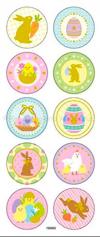 Húsvéti matrica arany dekorral