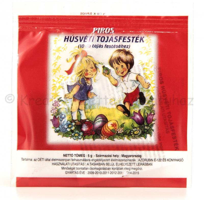 Húsvéti tojásfesték - piros