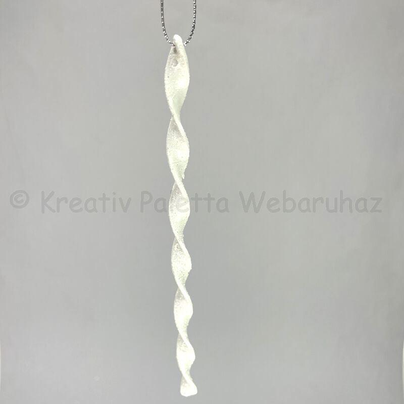 Karácsonyfadísz - jégcsap 16,5 cm