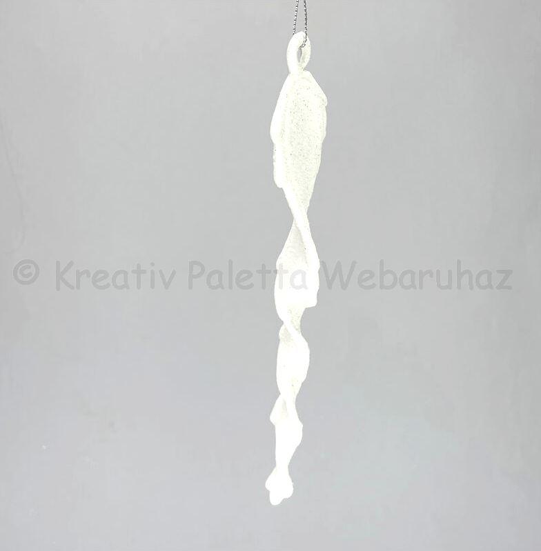 Karácsonyfadísz - jégcsap 22 cm