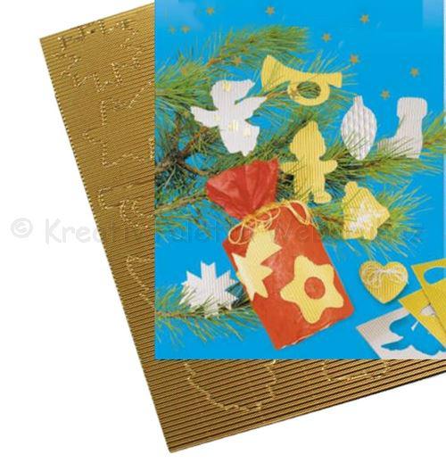 Karácsonyi függők hullámkartonból 12 db