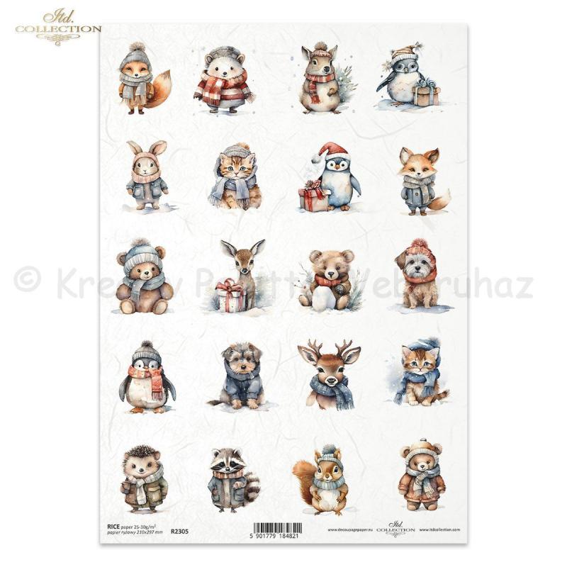 Karácsonyi rizspapír A4