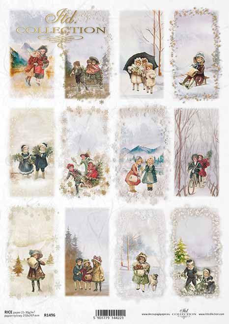 Karácsonyi rizspapír A4