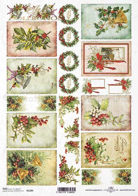 Karácsonyi rizspapír A4