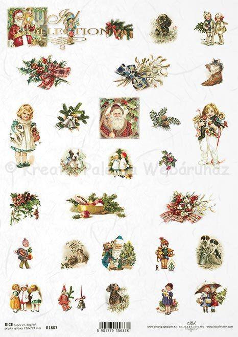 Karácsonyi rizspapír A4