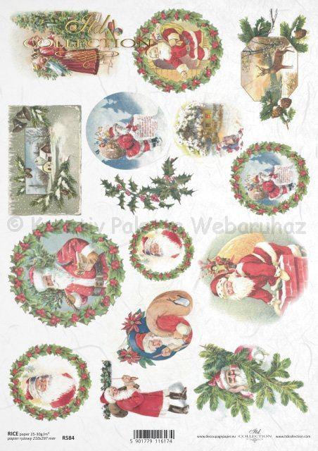 Karácsonyi rizspapír A4