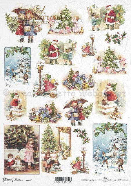 Karácsonyi rizspapír A4