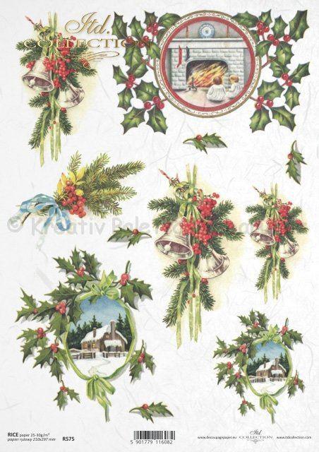 Karácsonyi rizspapír A4