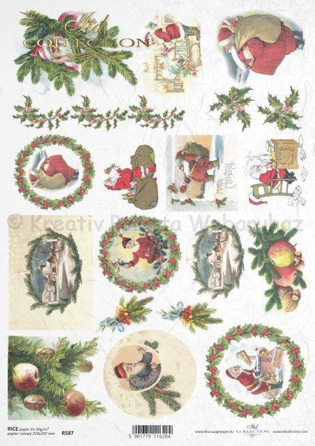 Karácsonyi rizspapír A4