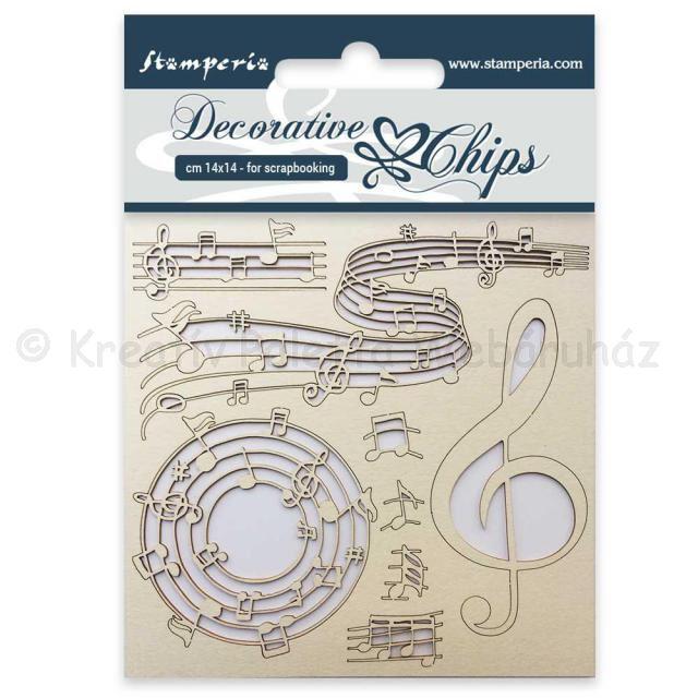 Karton chipboard 14 x 14 cm - zene