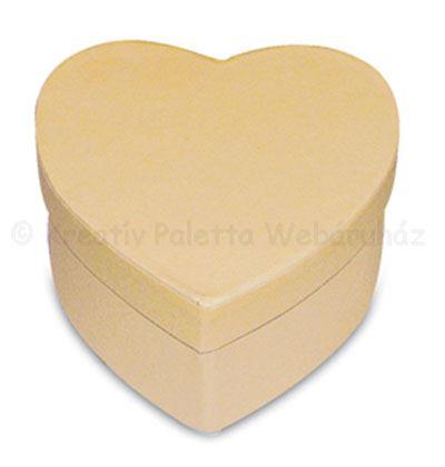 Karton doboz - szív 10,5 x 9,5 x 5 cm