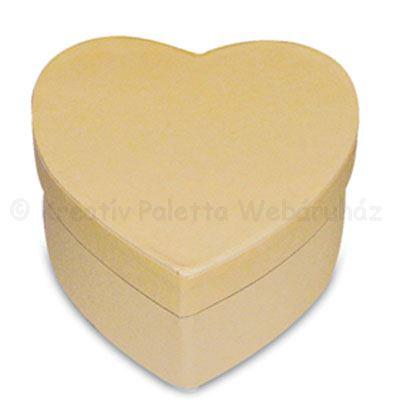 Kartondoboz - szív 8 x 8 x 4,5 cm