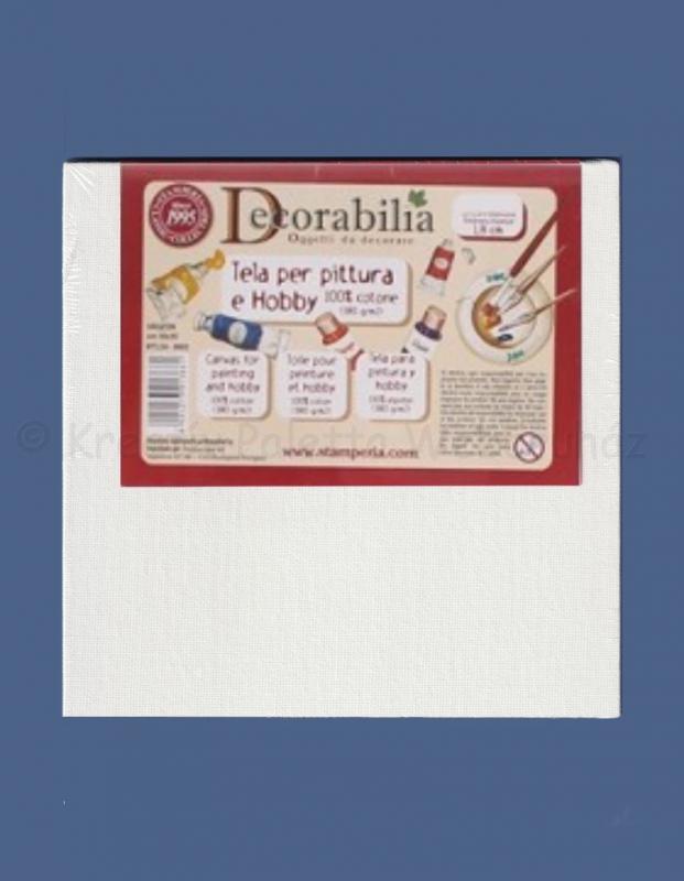 Kartonra feszített vászon 15 x 15 cm