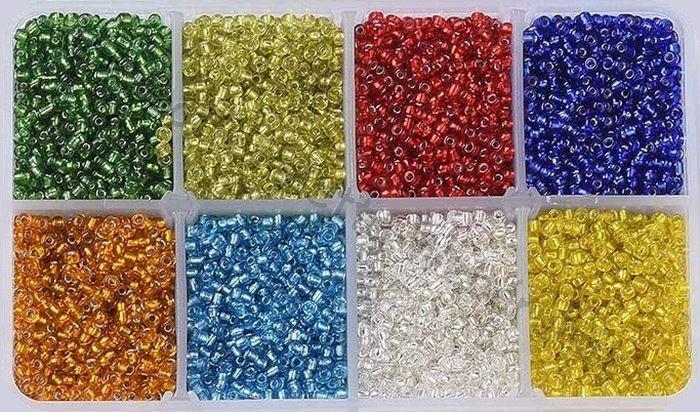 Kásagyöngy - ezüstközepű 2 mm 15 g