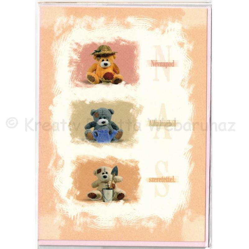 Képeslap borítékkal - Boldog névnapot