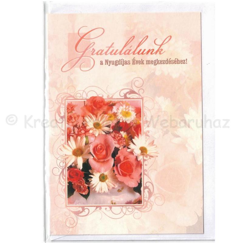 Képeslap borítékkal - nyugdíjba vonuláshoz
