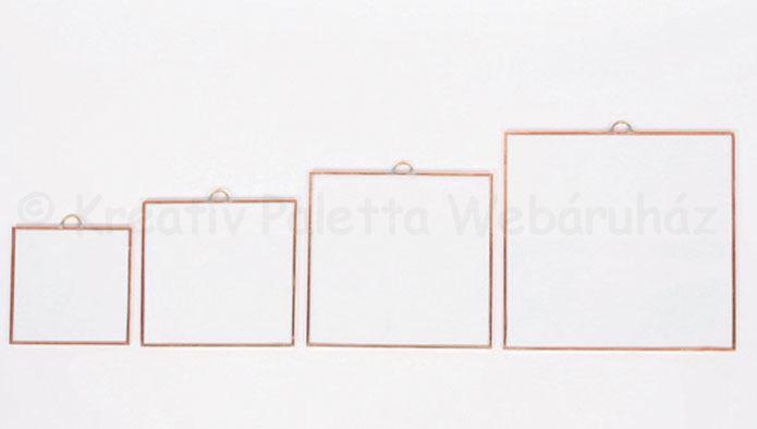 Keretezett üveglap - négyszög