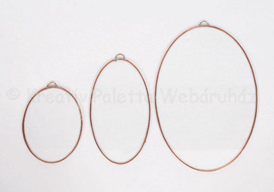 Keretezett üveglap - ovális