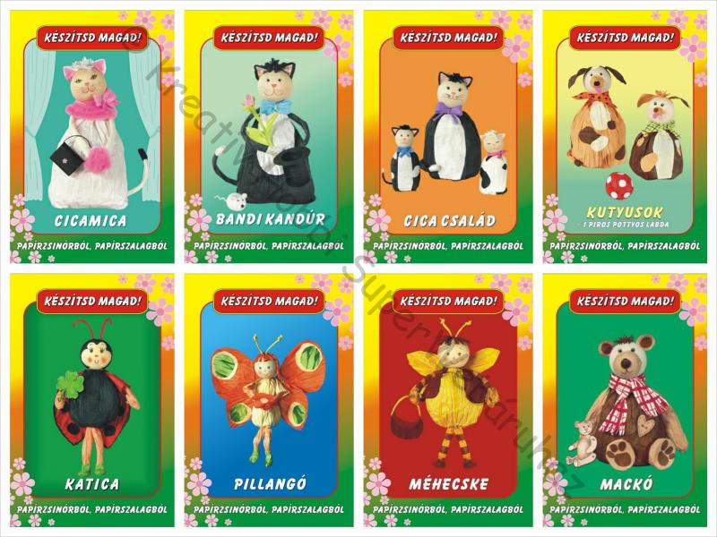 Készítsd magad papírzsinórból, papírszalagból - Állatkák