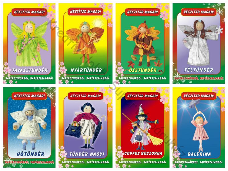 Készítsd magad papírzsinórból, papírszalagból - Tündérek
