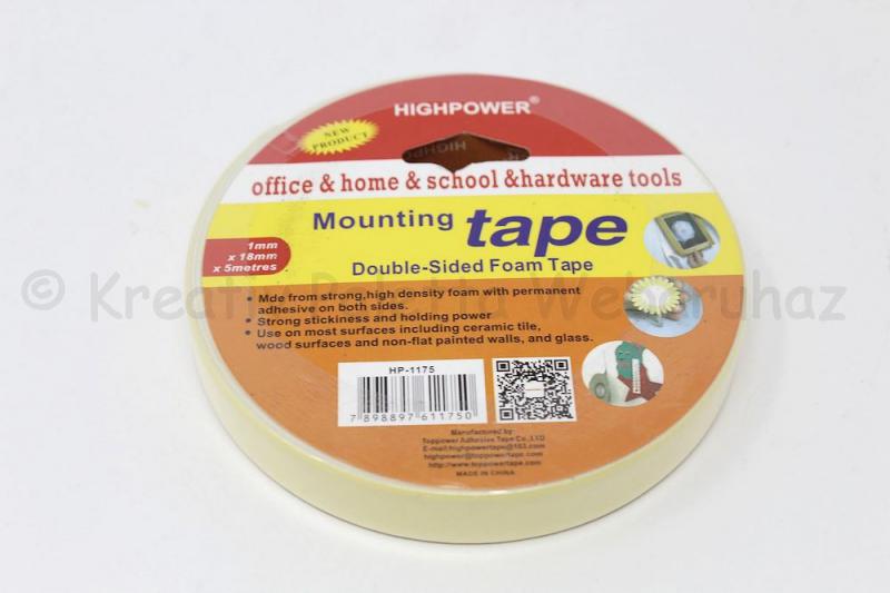 Kétoldalas extra erős ragasztószalag 18 mm x 5 m
