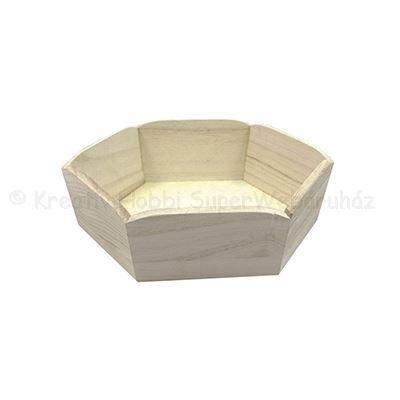 Kínáló, hatszög alakú  21 x 24 x 6,5 cm