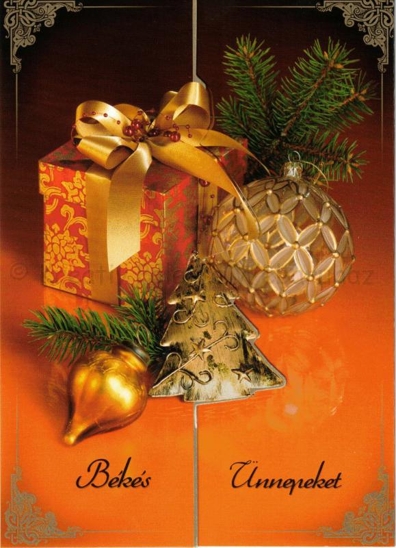 Kinyitható leporelló képeslap - karácsony