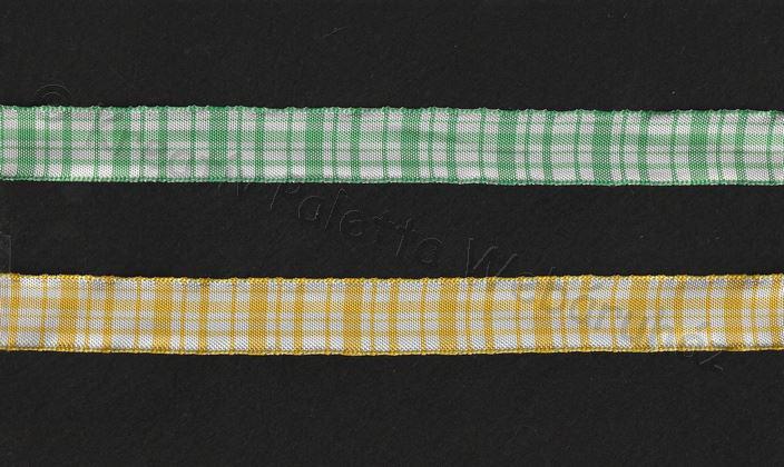 Kockás szalag 25 mm - drótos szélű