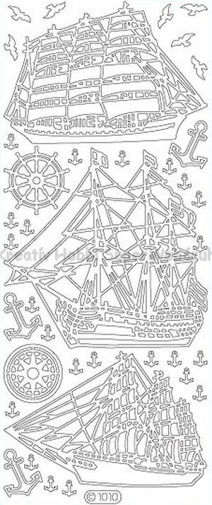 Kontúrmatrica - hajó, arany