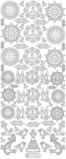 Kontúrmatrica - hajózás, ezüst