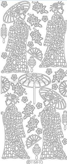 Kontúrmatrica - japán gésa